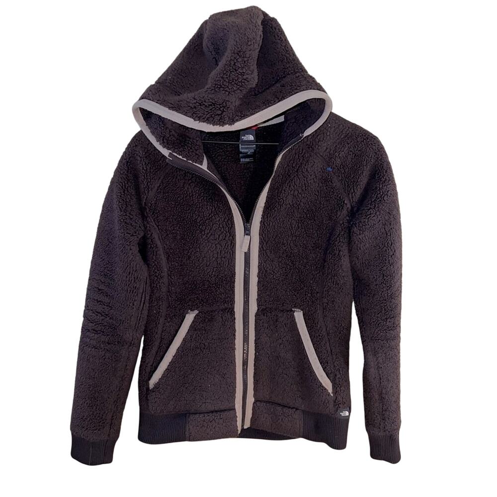 THE NORTH FACE hooded fleece two tone gorpcore jacket S